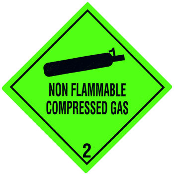 Haz Label Class 2 compressed gas