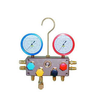 Refco M4-3-Deluxe DS-R410A 4 Way Manifold