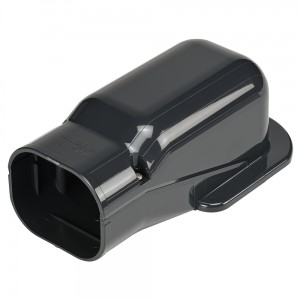 Inaba Denko Anthracite 75mm Wall Inlet