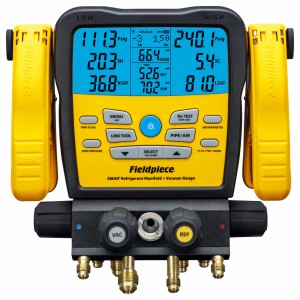 Fieldpiece SM482VINT 4 Port SMAN Manifold With Micron Gauge
